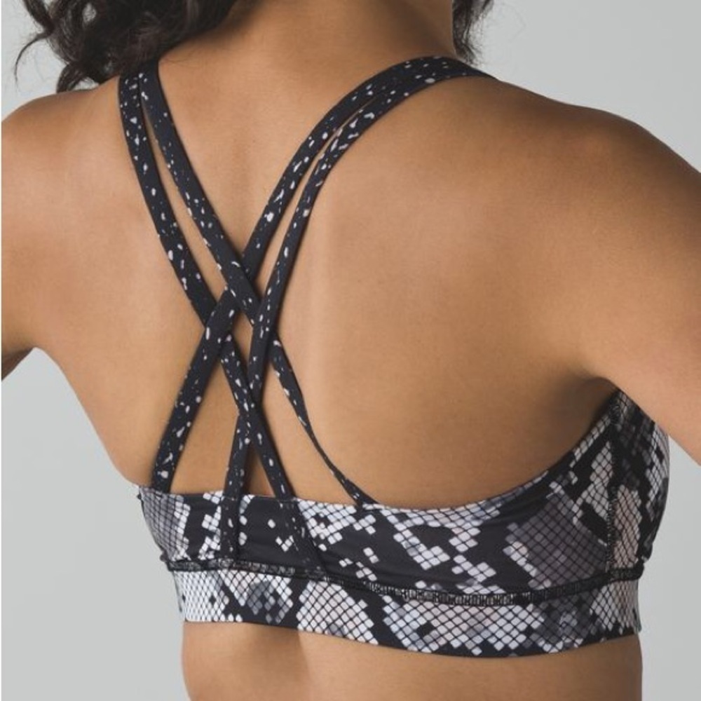 lululemon Snake Print Energy Bra Size US 4